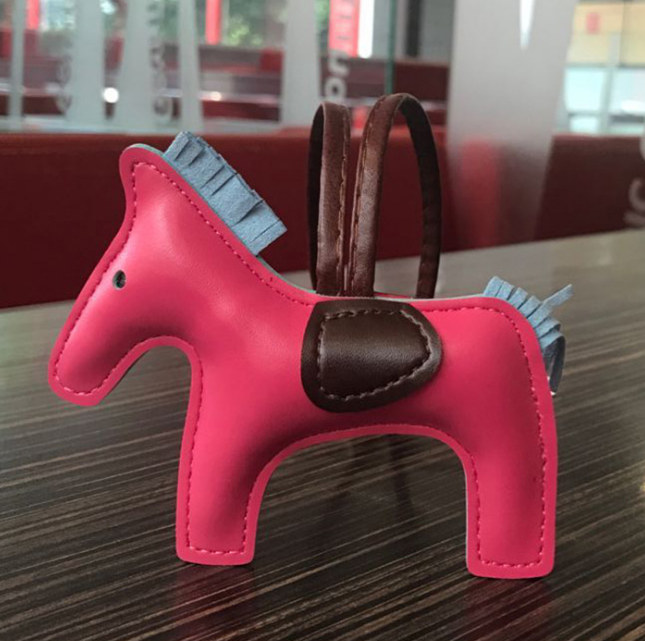 Handmade Leather Pony Keychain And Bag Charm